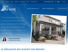 Tablet Screenshot of decorauvent.ca